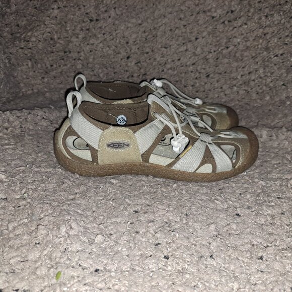 KEEN-Howser Harvest Sandals-Light Brown/Beige-Suede/Nylon-Sz 8.5-Near Mint - Picture 5 of 8